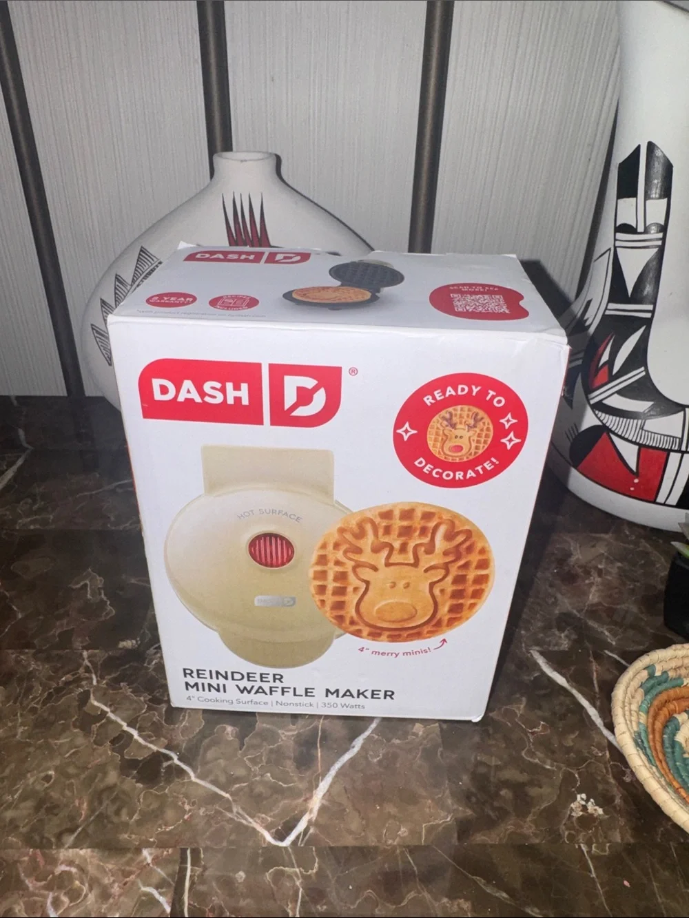 Dash Reindeer Mini Waffle Maker